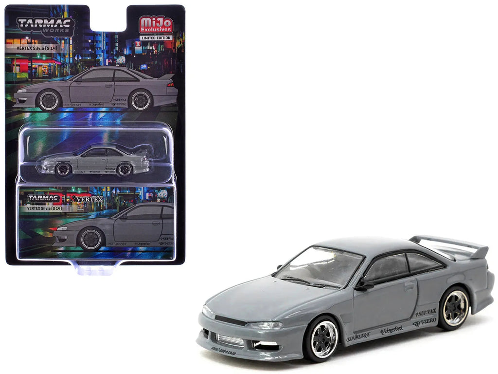Nissan Silvia S14 Vertex Grey 1:64