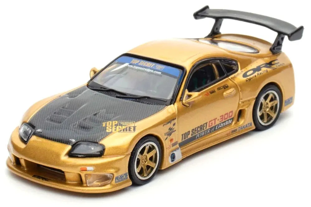 Toyota Supra A80 Top Secret GT300 Gold 1:64