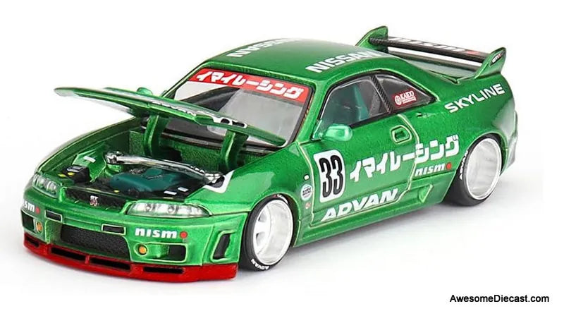 Nissan Skyline GT-R R33 IMAI Racing V1 Green #33 1:64