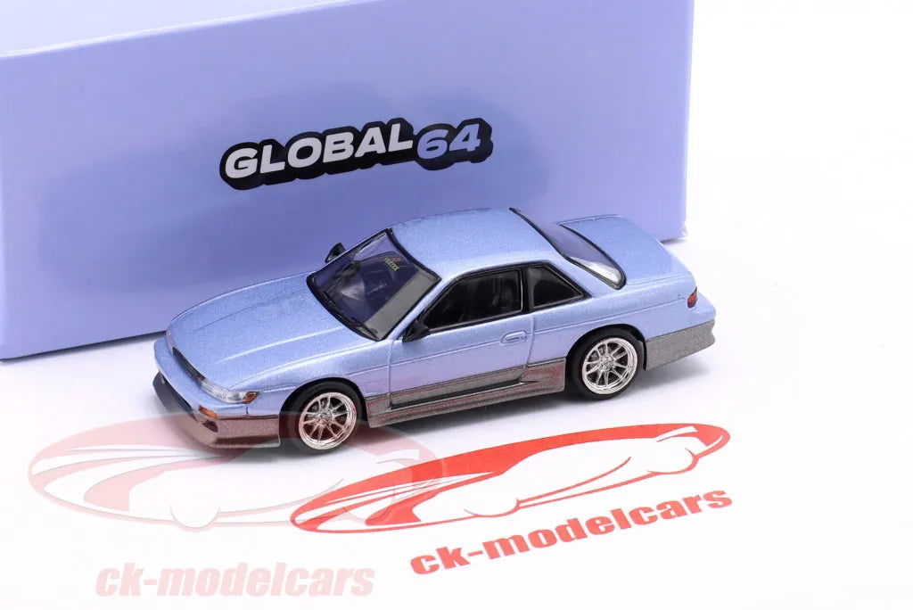 Nissan Silvia S13 Vertex Blue Grey 1:64