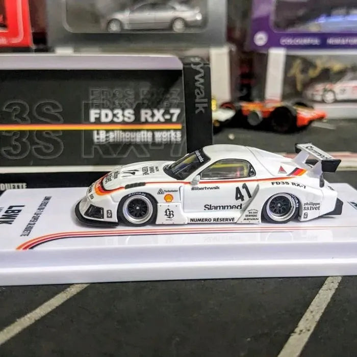 Mazda RX-7 FD3S LB-Super Silhouette White 1:64