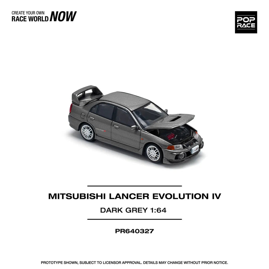 Mitsubishi Lancer Evolution IV Dark Grey 1:64