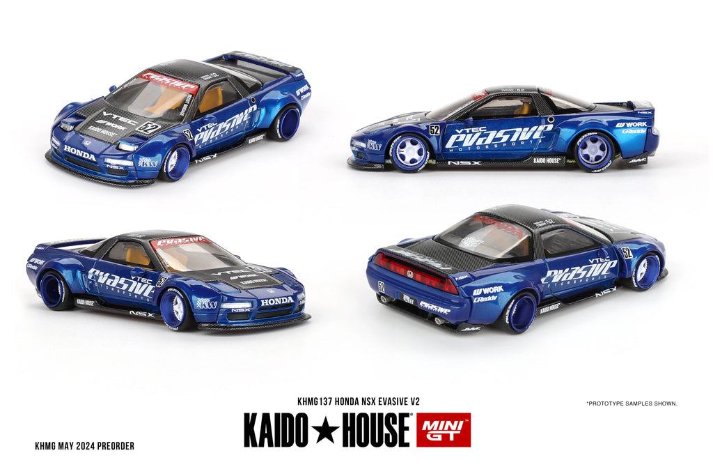 Honda NSX Evasive V2 Blue Black 1:64