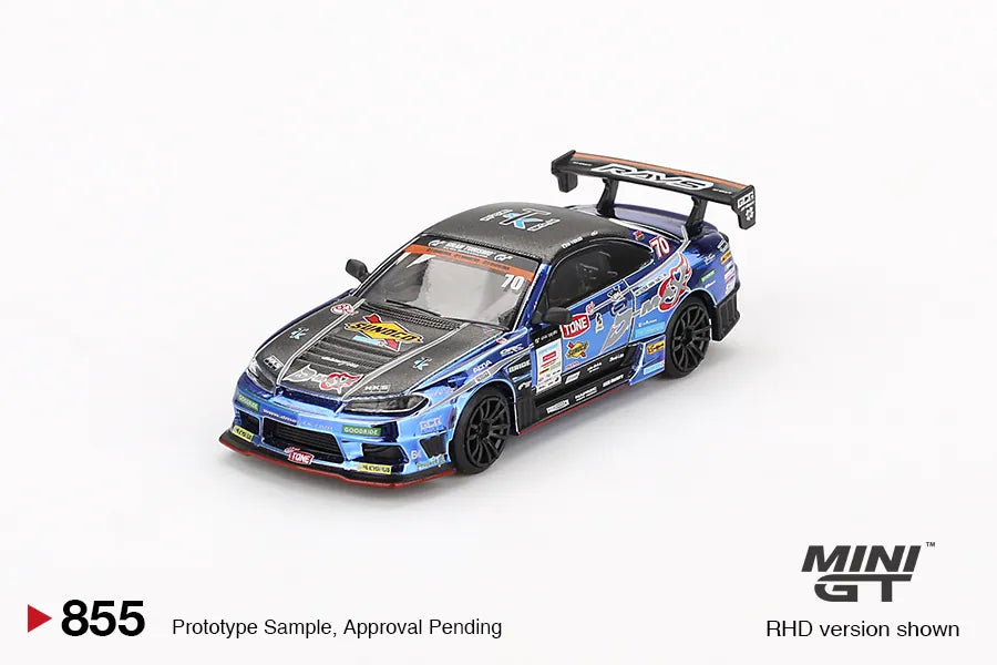 Nissan S15 Silvia Race Livery Dark Blue 1:64