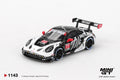 Mini GT Porsche 911 GT3 R #77 AO Racing Skeleton Rexy 2025 IMSA #1143 1:64
