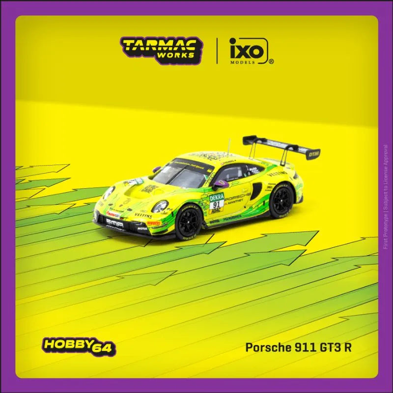 Tarmac Works x IXO Porsche 911 GT3 R #91 DTM Champion 2023 1:64
