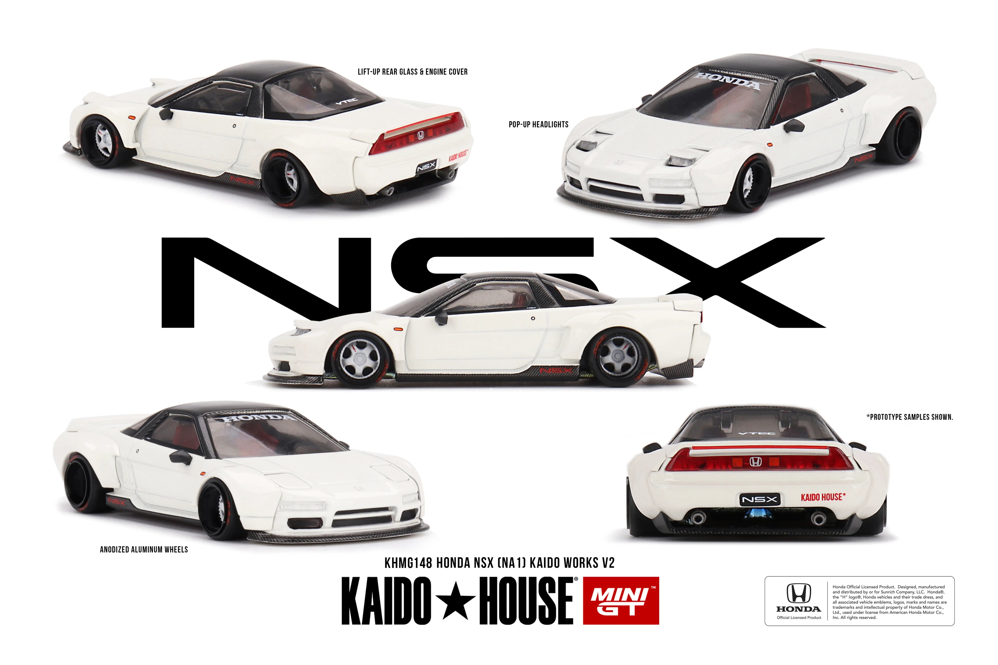 Honda NSX NA1 Kaido Works V2 White 1:64
