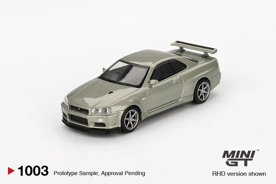 Nissan Skyline GT-R R34 V-Spec II Champagne 1:64