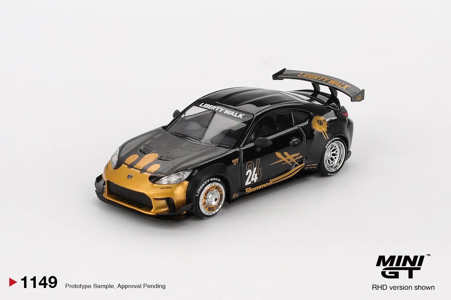 Toyota GR86 LB-Works #24 Black Gold Box 1:64