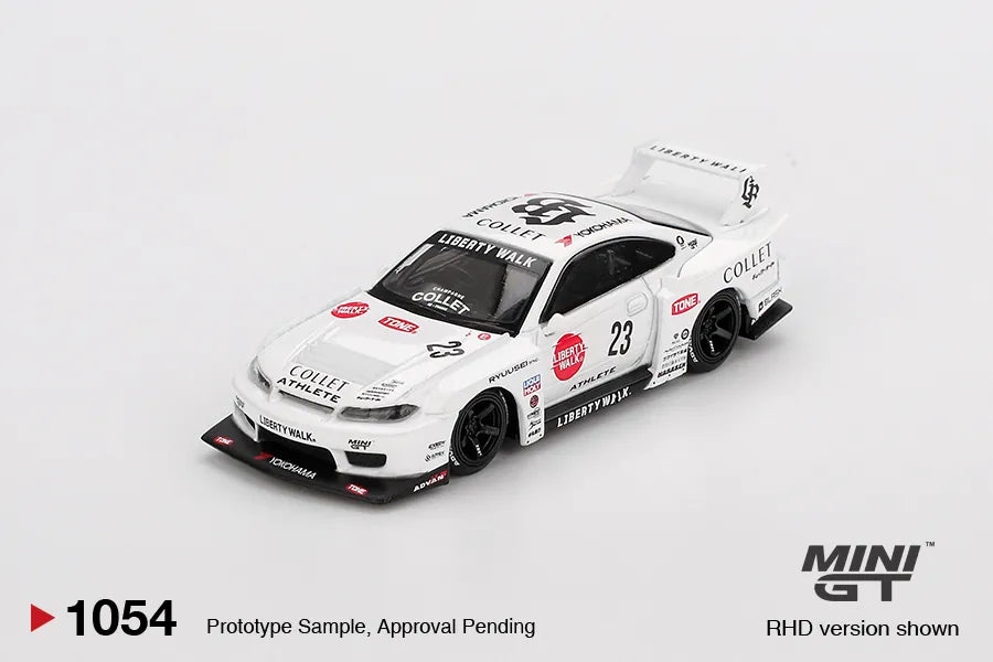Nissan S15 Silvia LB-Super Athlete Collet #23 White Blister 1:64