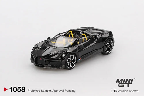 Bugatti W16 Mistral Black Yellow 1:64