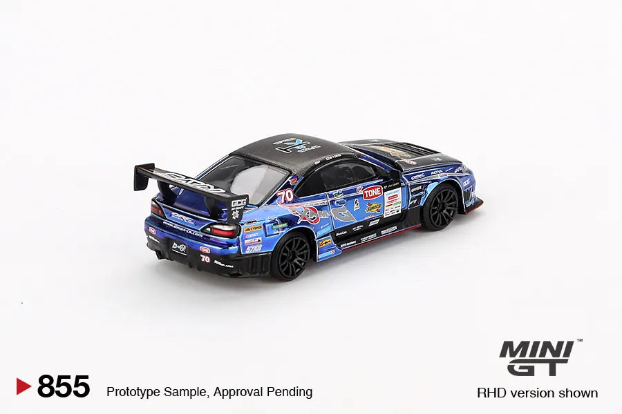 Nissan S15 Silvia Race Livery Dark Blue 1:64
