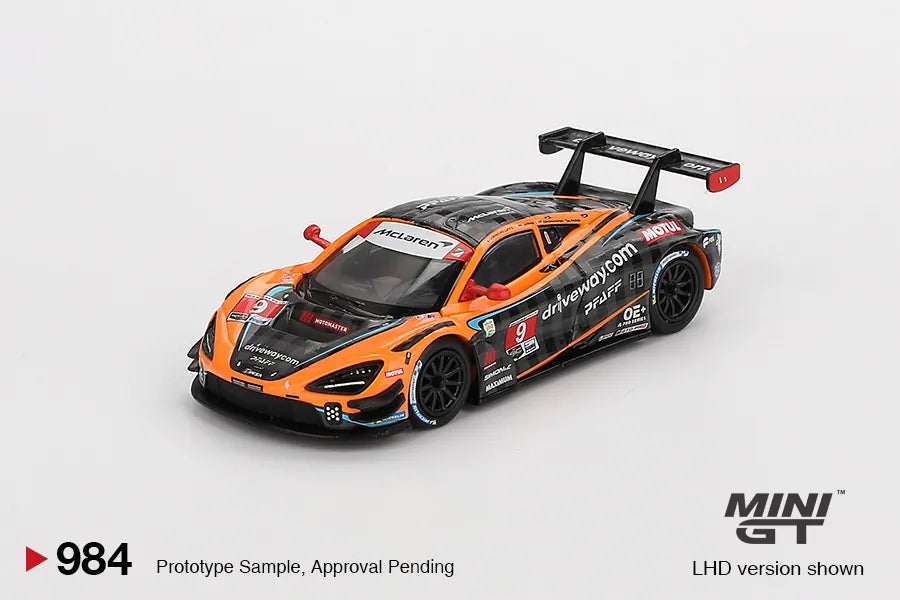 Mini GT McLaren 720S GT3 Evo Pfaff Motorsports IMSA 2024 Daytona #984 1:64