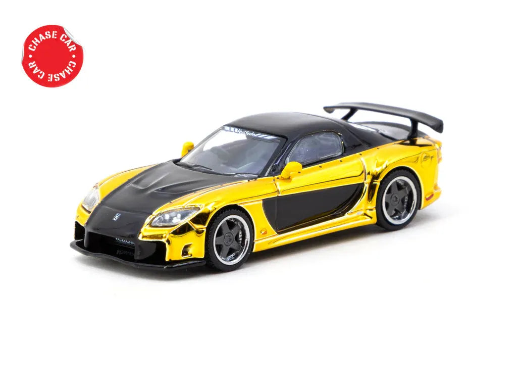 Mazda RX-7 VeilSide Fortune7 Yellow Black 1:64