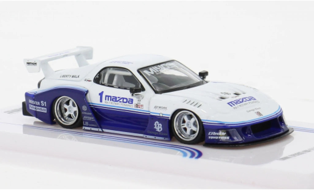 Mazda RX-7 LB-Super Silhouette Mazda #1 White Blue 1:64