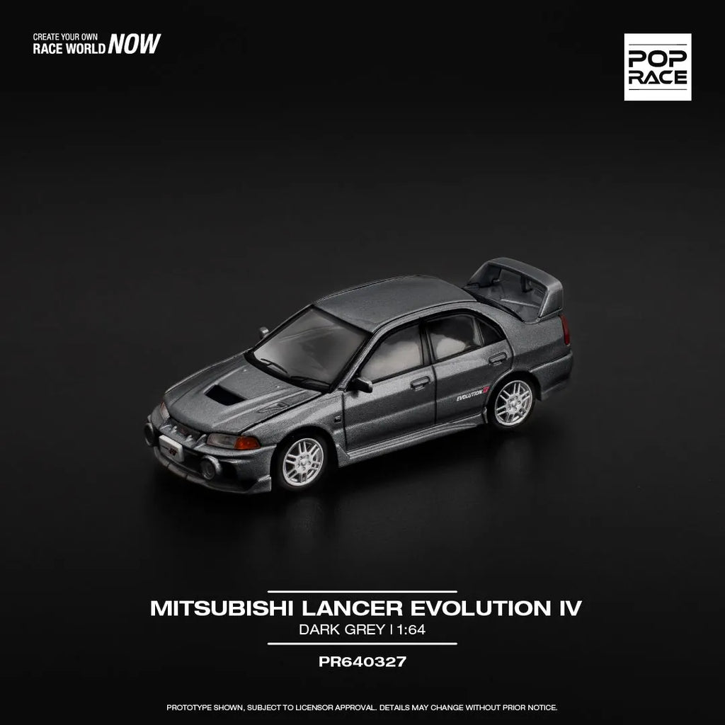 Mitsubishi Lancer Evolution IV Dark Grey 1:64