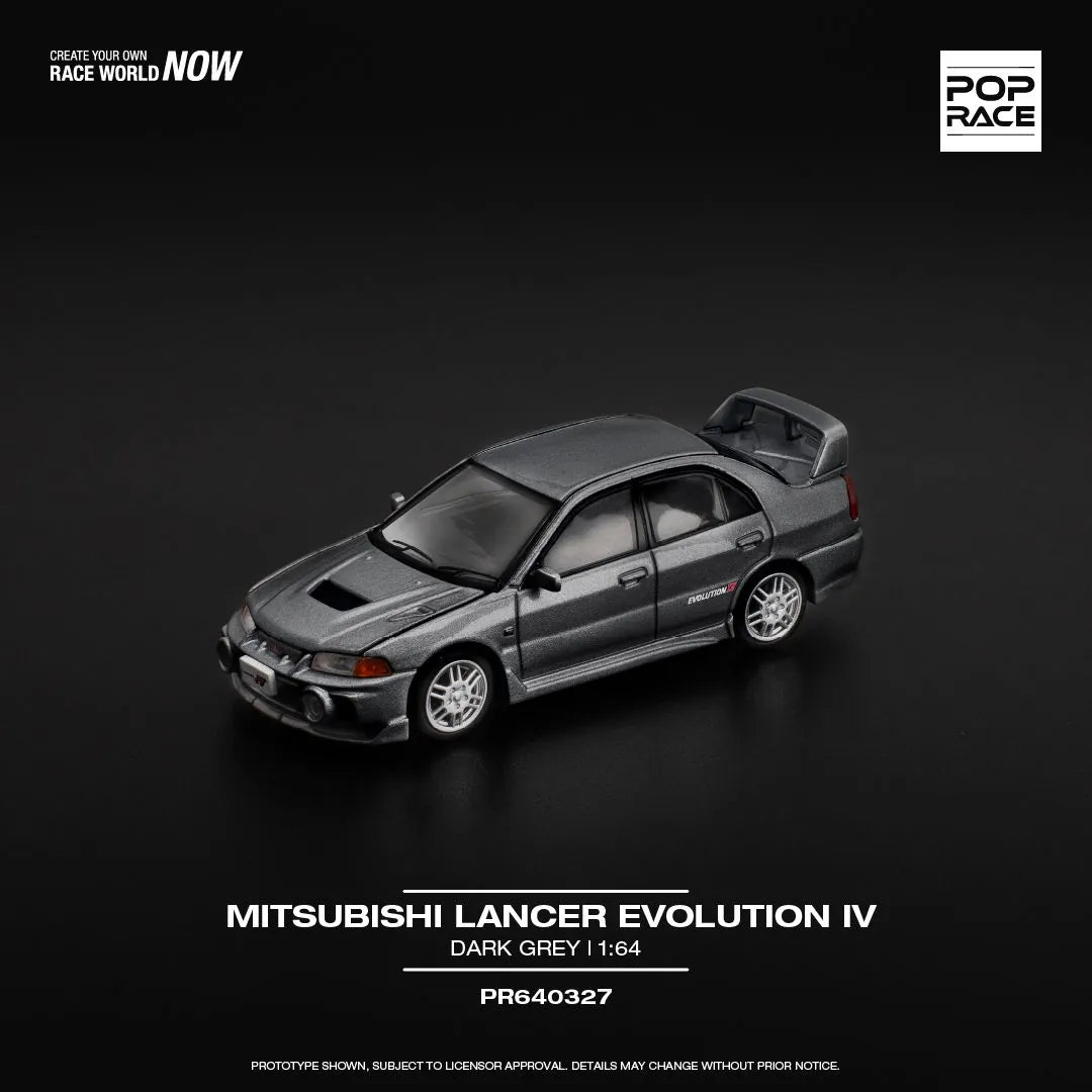 Mitsubishi Lancer Evolution IV Dark Grey 1:64