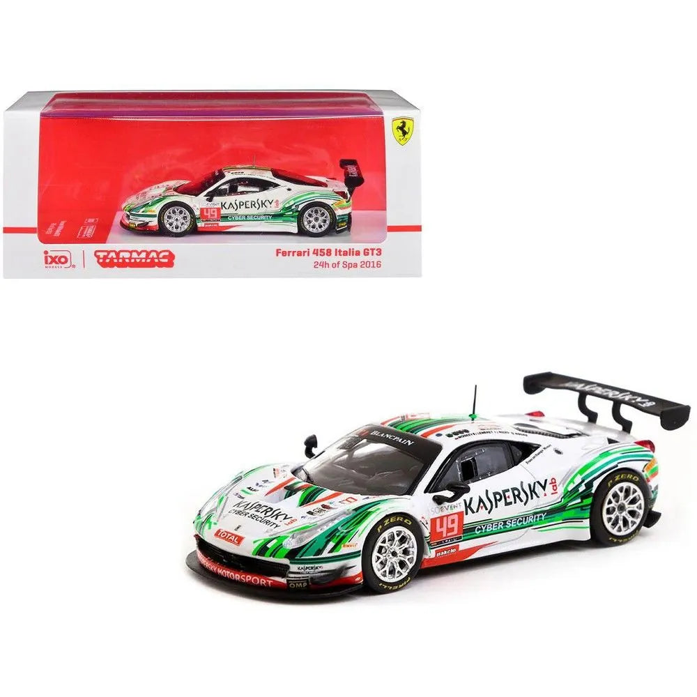 Tarmac Works x IXO Ferrari 458 Italia GT3 24hr Spa 2016 #49 1:64