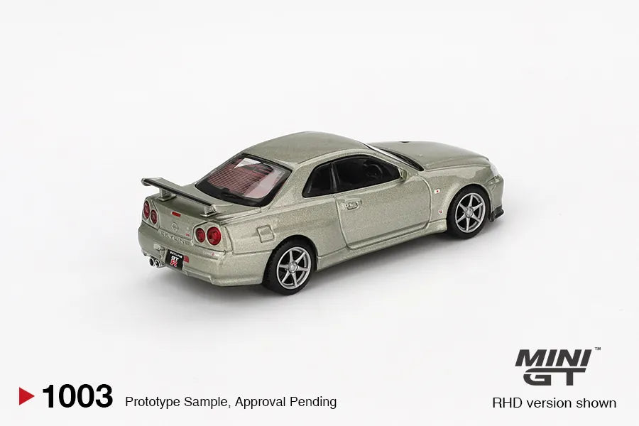 Nissan Skyline GT-R R34 V-Spec II Champagne 1:64
