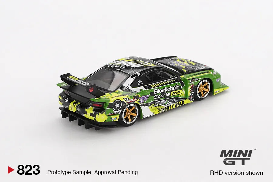 Nissan S15 Silvia LB-Super Athlete V2 Green Black 1:64