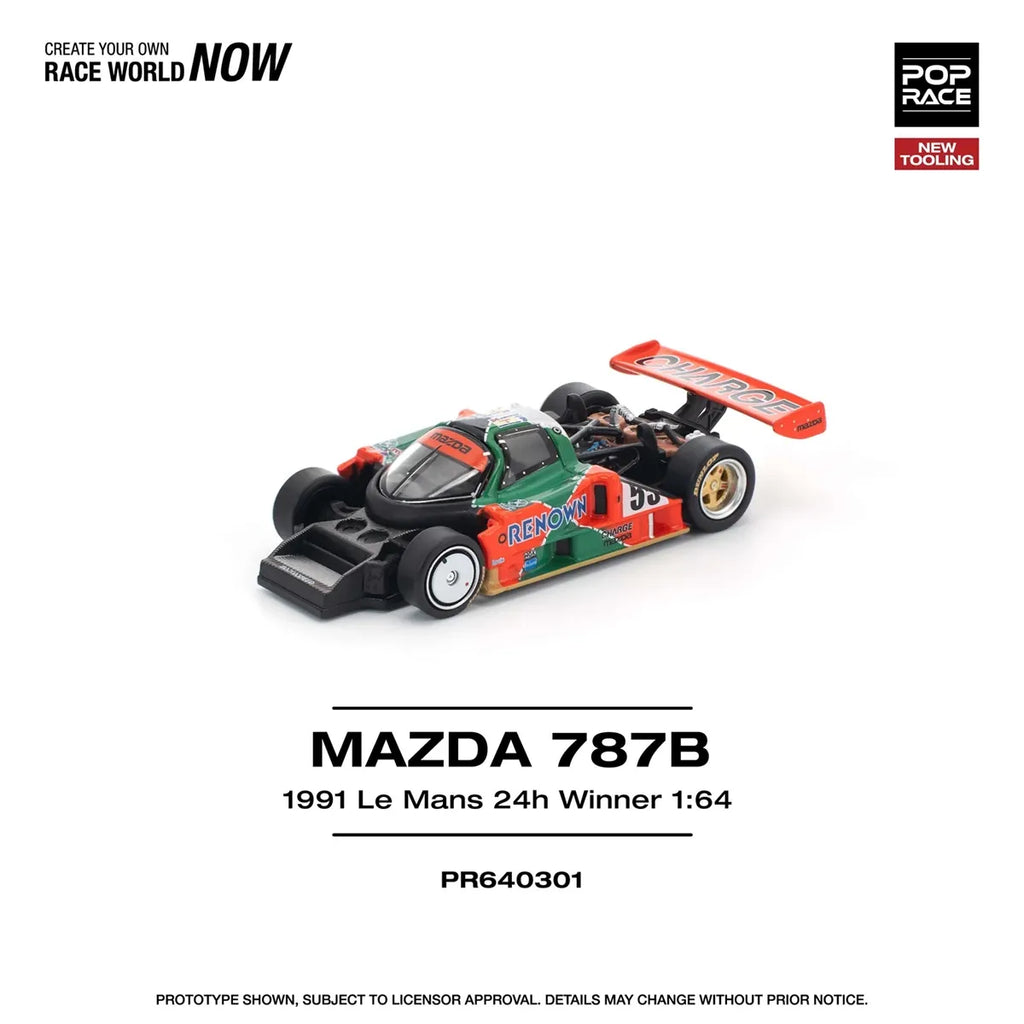 Pop Race Mazda 787B 1991 Le Mans 24h Winner 1:64