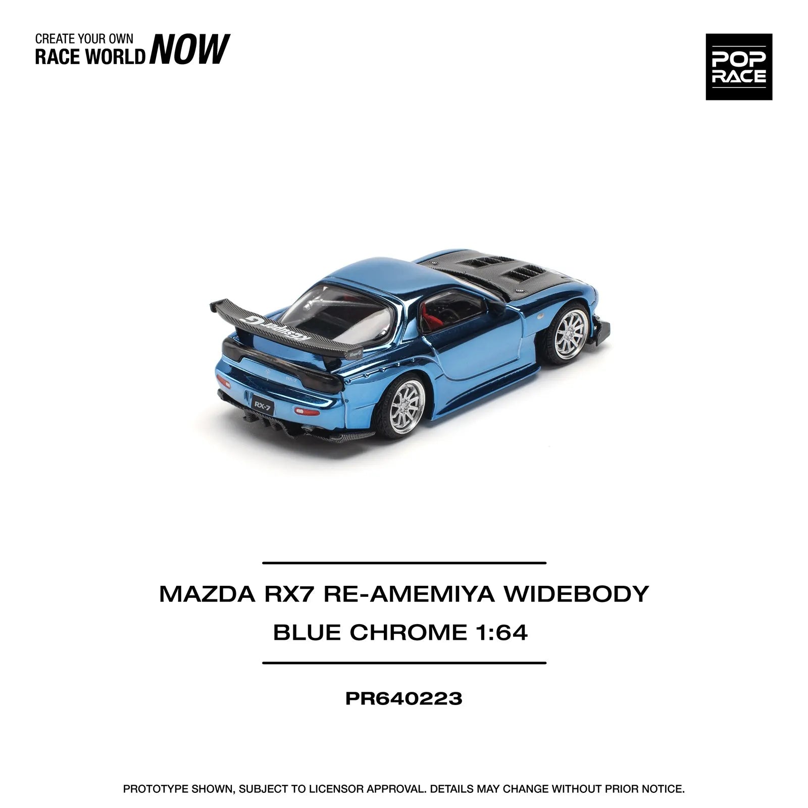 Mazda RX-7 FC3S RE Amemiya Blue 1:64