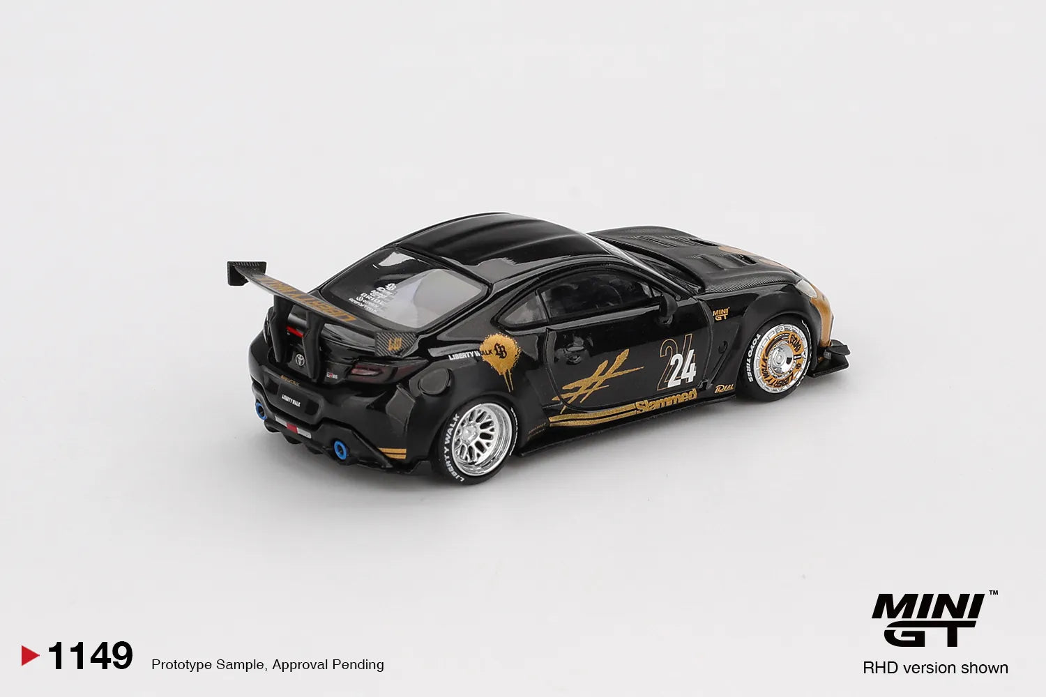 Toyota GR86 LB-Works #24 Black Gold Blister 1:64