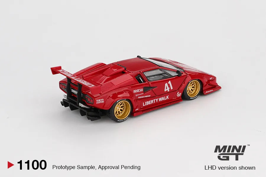 Mini GT Lamborghini Countach LB-Works Red 1:64