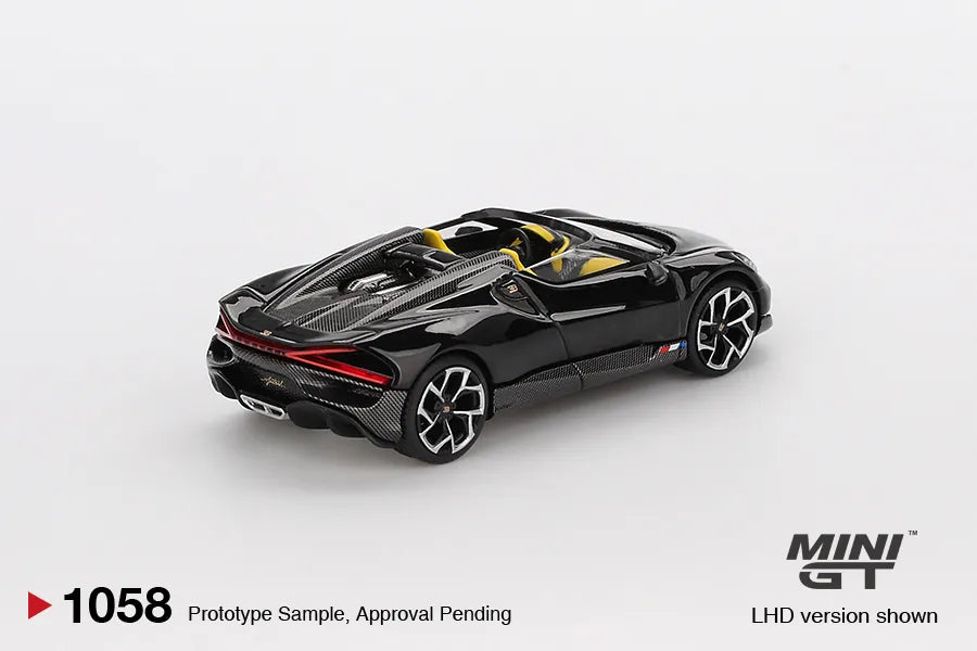 Bugatti W16 Mistral Black Yellow 1:64