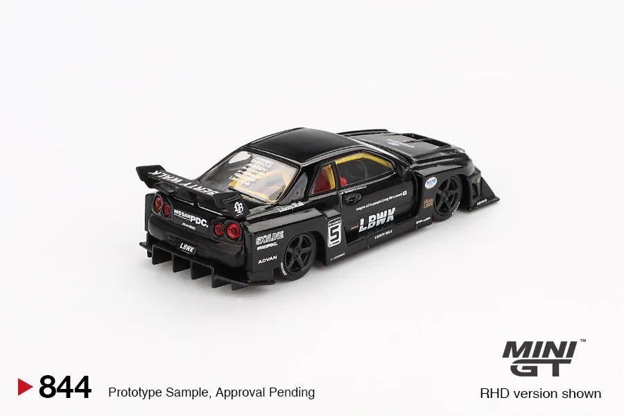 Nissan Skyline GT-R R34 LB-Super Silhouette Black 1:64
