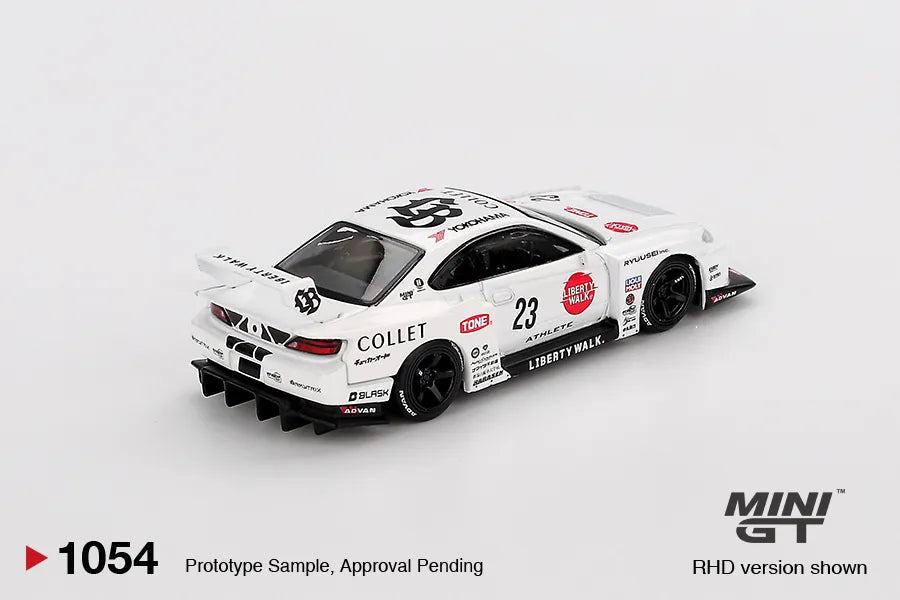 Nissan S15 Silvia LB-Super Athlete Collet #23 White Blister 1:64