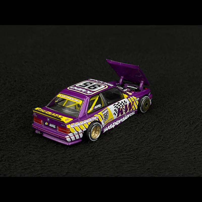 BMW M3 E30 Kaido KW V1 Purple Yellow #95 1:64