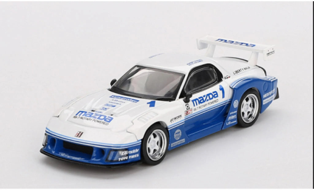 Mazda RX-7 LB-Super Silhouette Mazda #1 White Blue 1:64