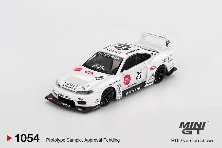 Nissan S15 Silvia LB-Super Silhouette Collet #23 White 1:64
