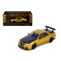 Nissan Skyline GT-R R34 Top Secret Gold 1:64