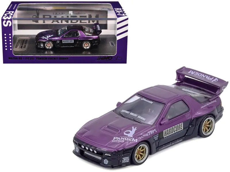 Mazda RX-7 FC3S Pandem Rocket Bunny Purple 1:64