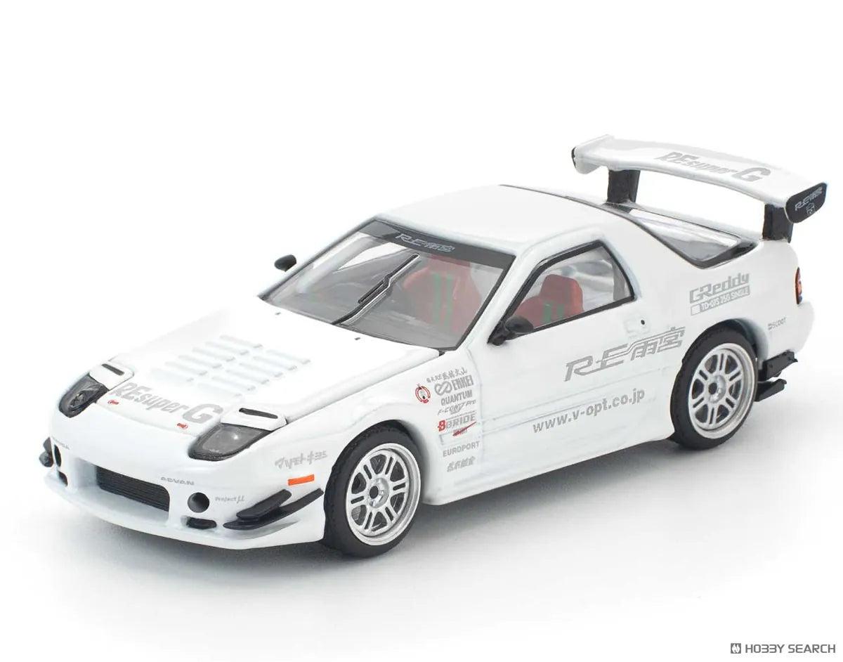 Mazda RX-7 FC3S RE Amemiya White PR64 1:64