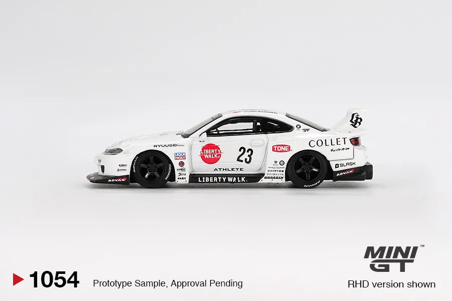 Nissan S15 Silvia LB-Super Athlete Collet #23 White Blister 1:64