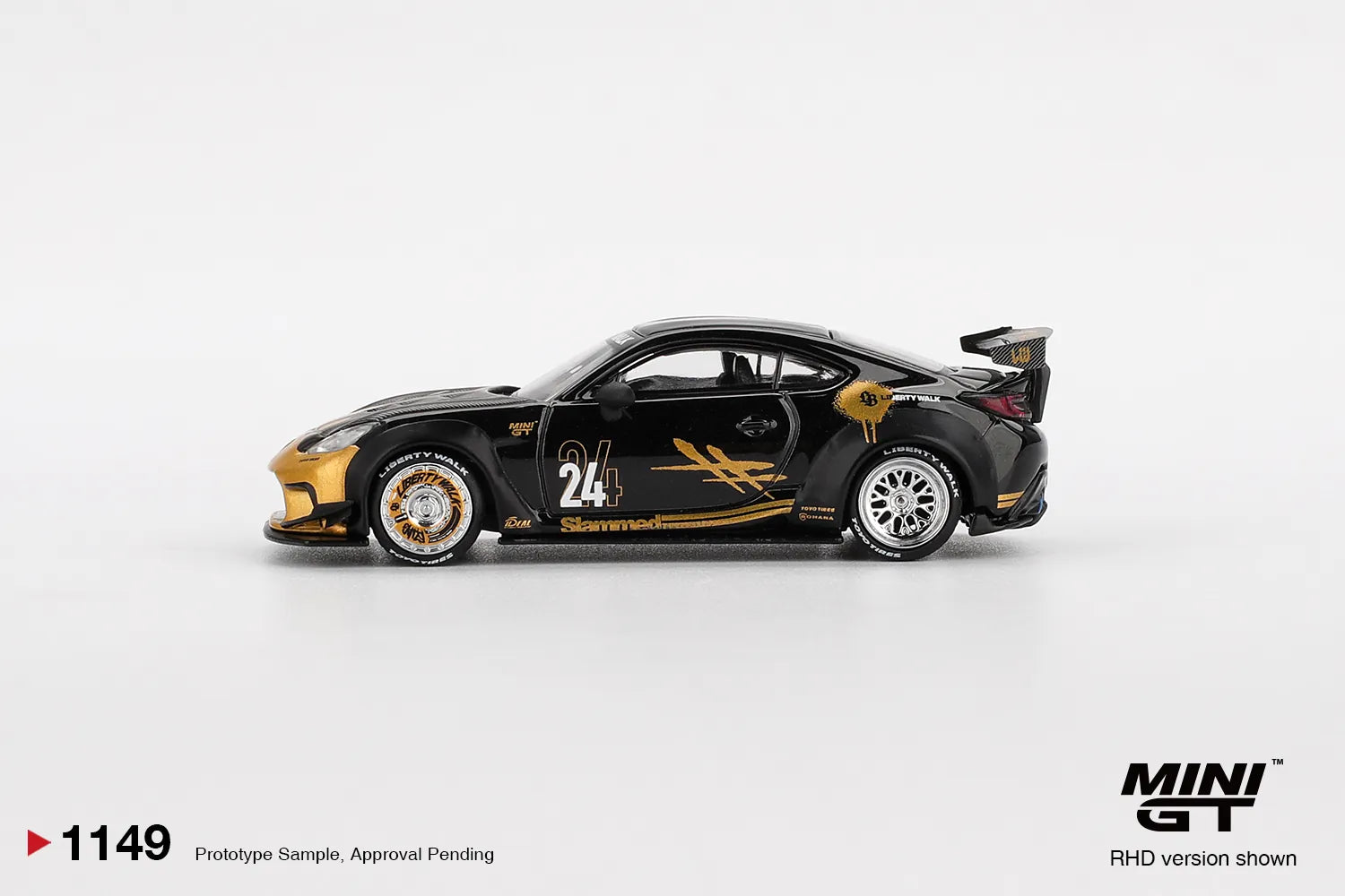 Toyota GR86 LB-Works #24 Black Gold Box 1:64