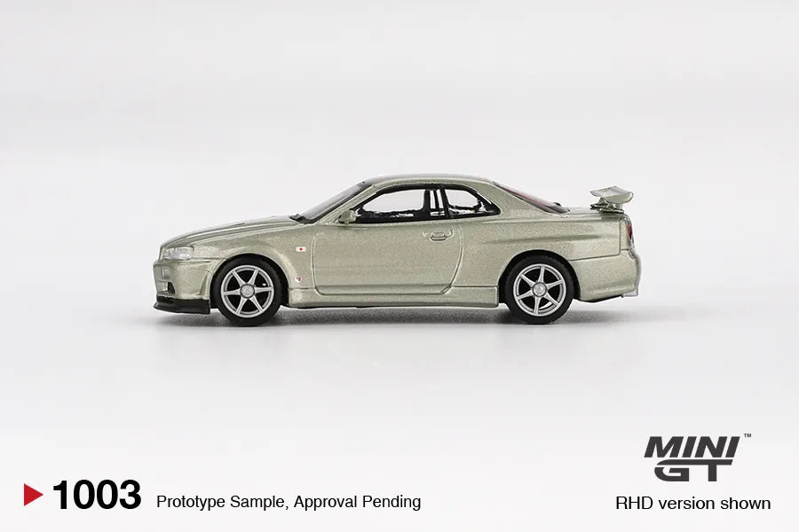 Nissan Skyline GT-R R34 V-Spec II Champagne 1:64