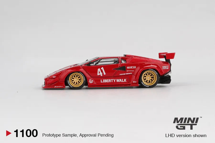 Mini GT Lamborghini Countach LB-Works Red 1:64