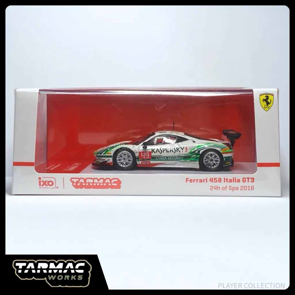 Tarmac Works x IXO Ferrari 458 Italia GT3 24hr Spa 2016 #49 1:64