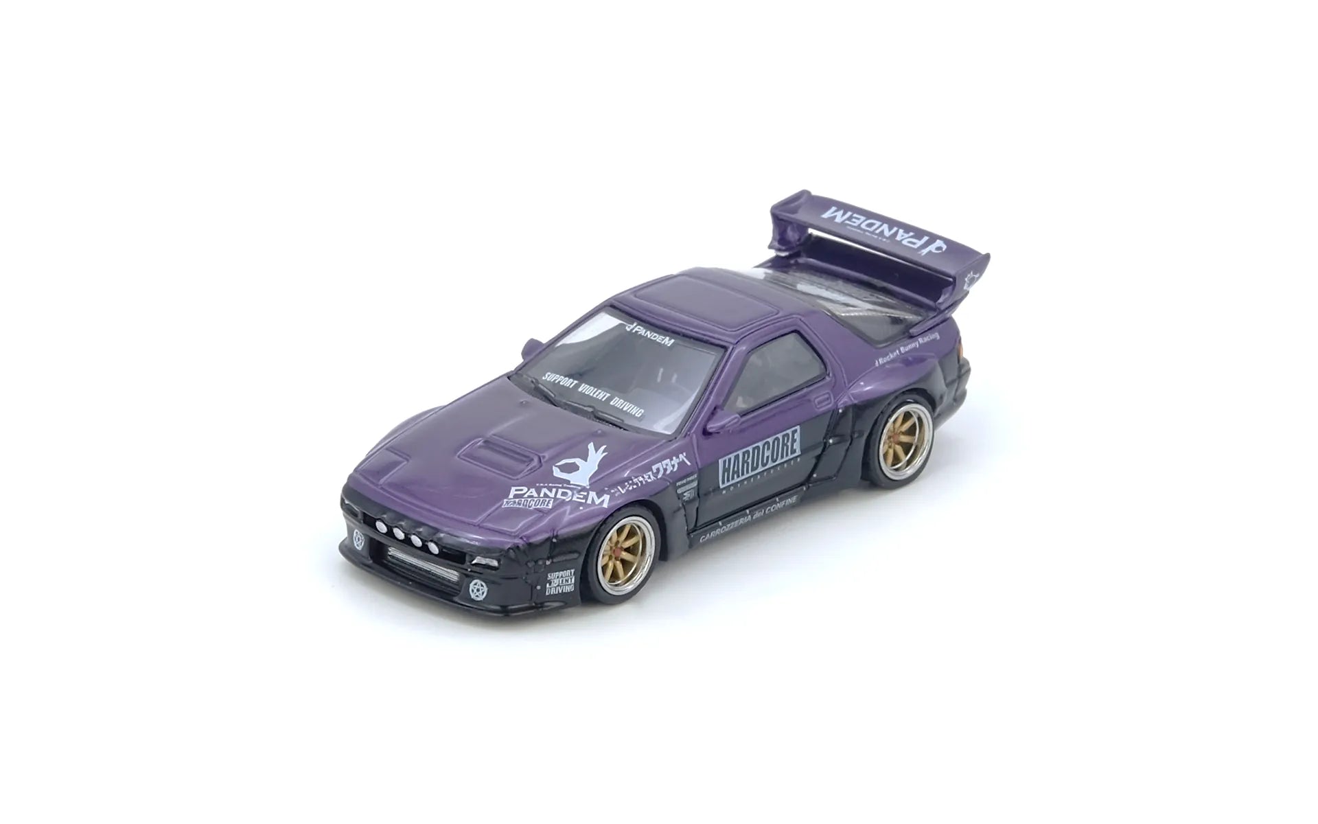 Mazda RX-7 FC3S Pandem Rocket Bunny Purple 1:64