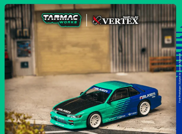 Nissan Silvia S13 Vertex Falken 1:64