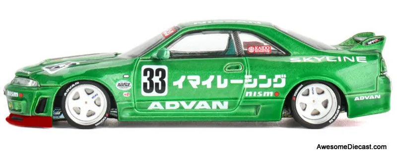 Nissan Skyline GT-R R33 IMAI Racing V1 Green #33 1:64