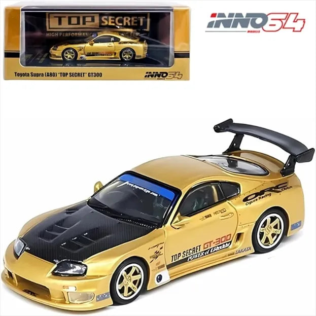 Toyota Supra A80 Top Secret GT300 Gold 1:64