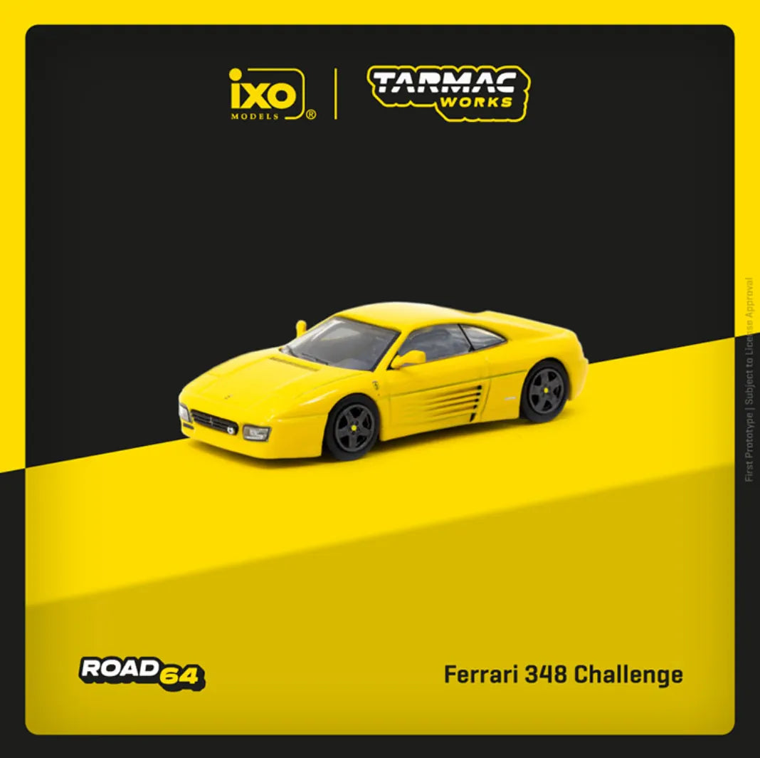 Tarmac Works Ferrari 348 Challenge Yellow 1:64