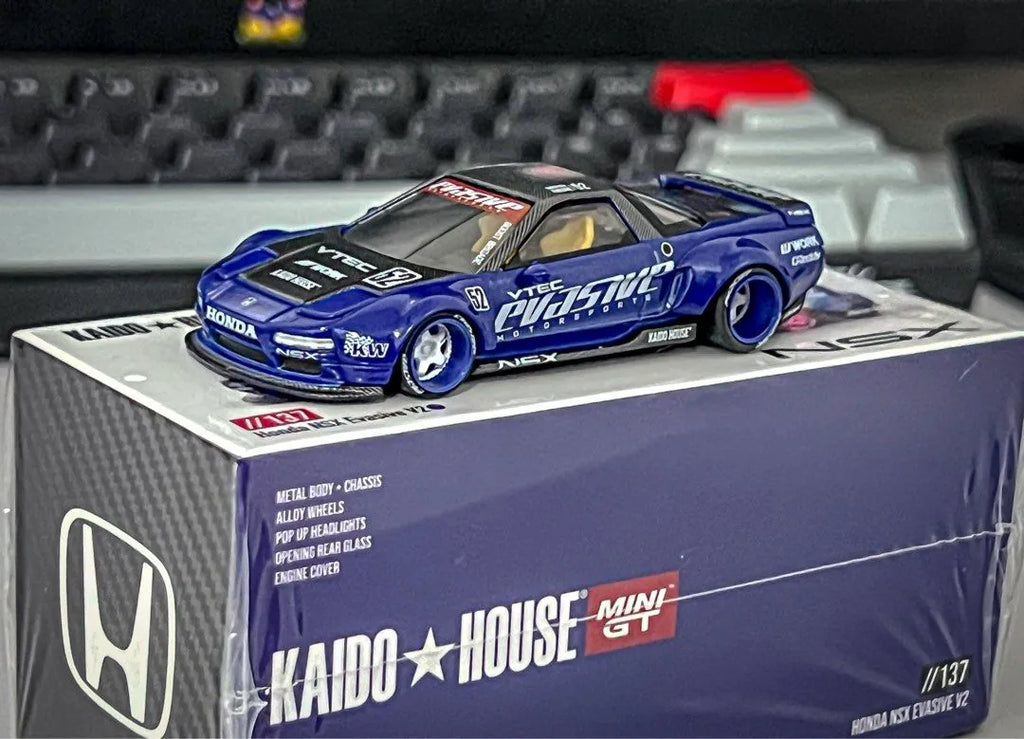 Honda NSX Evasive V2 Blue Black 1:64
