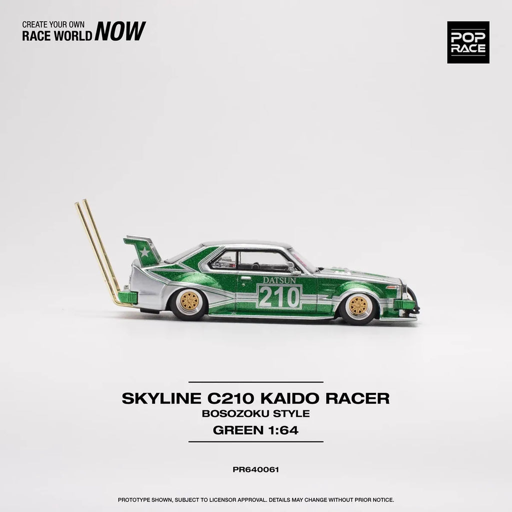 Nissan Skyline C210 Bosozoku Style Red White 1:64