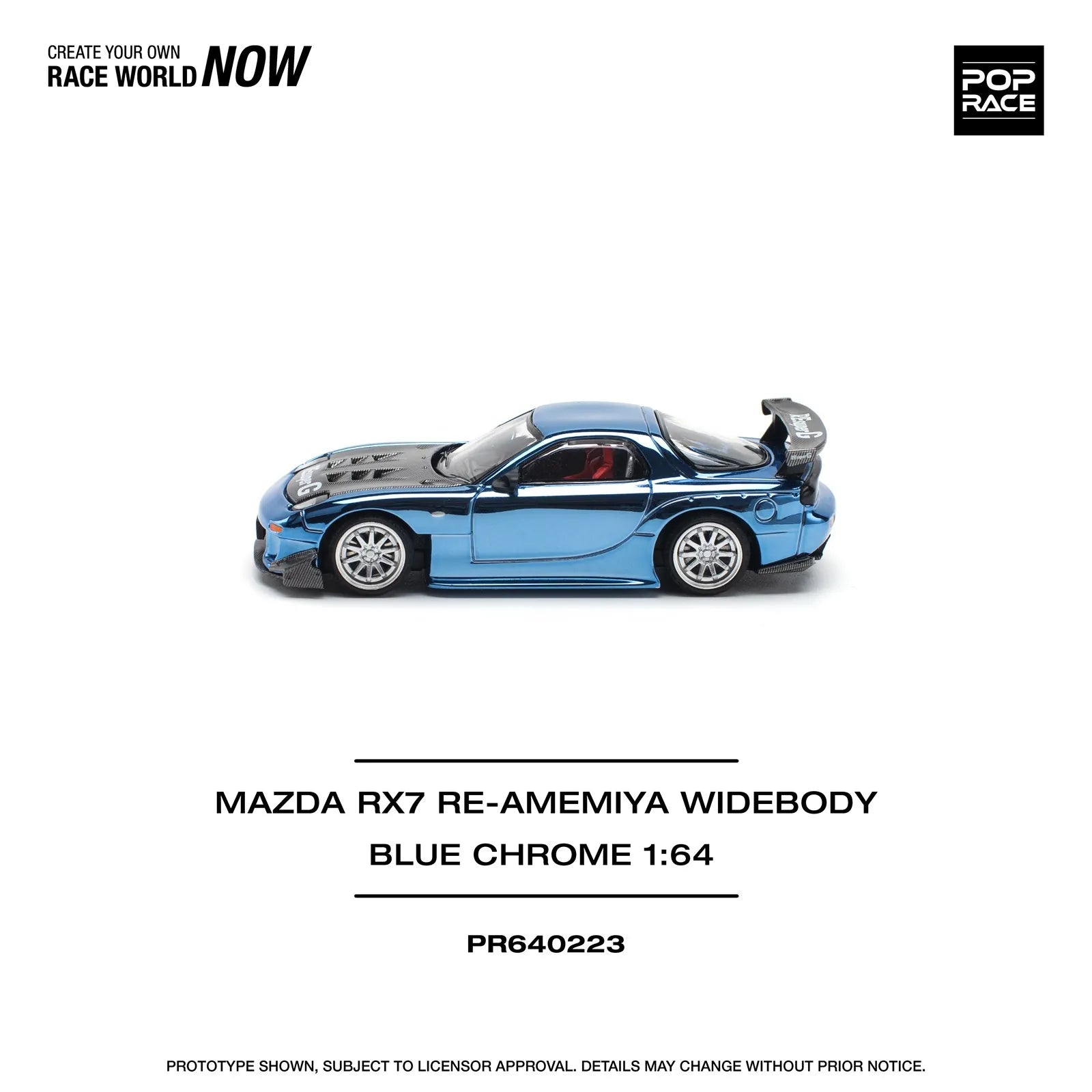 Mazda RX-7 FC3S RE Amemiya Blue 1:64